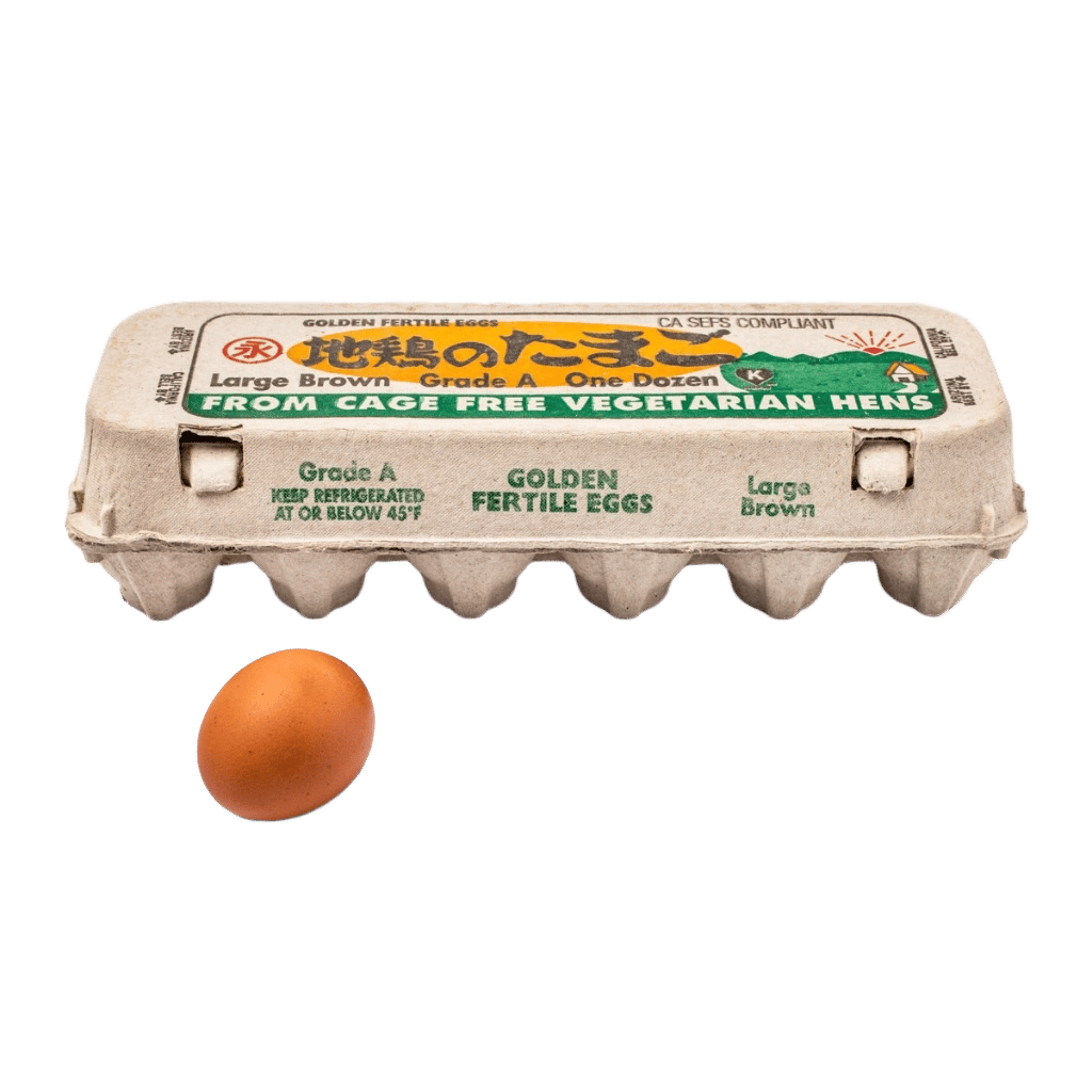 Golden Golden Fertile Eggs Large Brown Grade A One Dozen From Cage Free ...